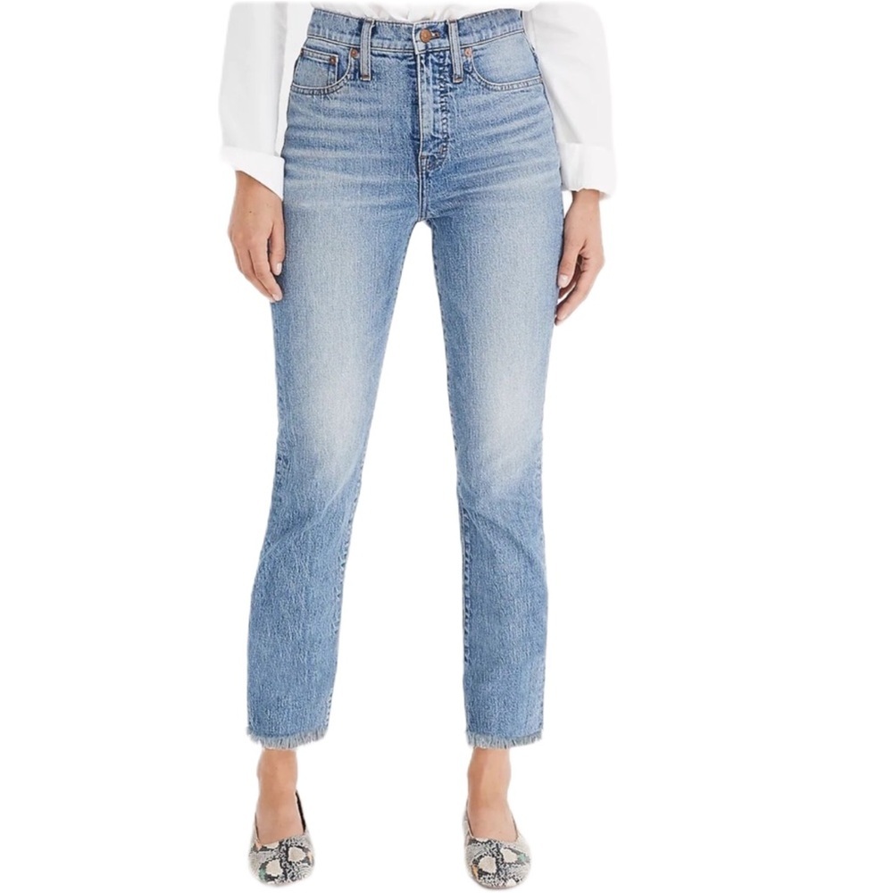 {Madewell} "The Perfect Vintage Jean in Ainsworth Wash" Slim Straight Leg Denim